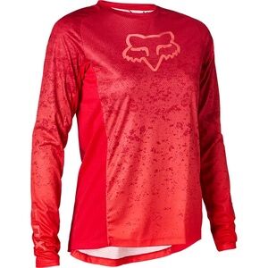 Fox Racing Womens Defend Lunar Long Sleeve Jersey Size L Berry Punch Pink (Red)